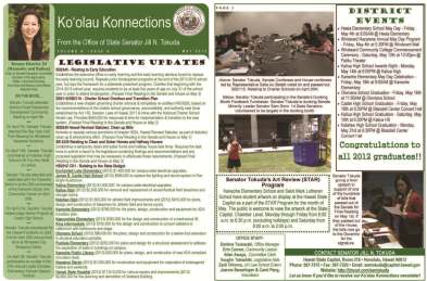 May 2012 Newsletter - Ko‘olau Konnections