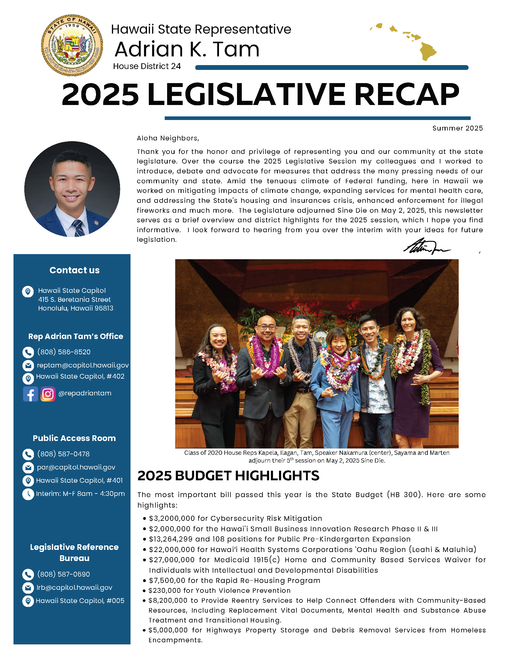 Page 1 of 4 End of session newsletter