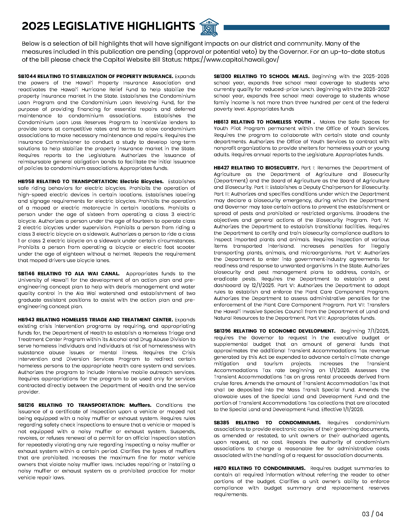 Page 3 of 4 End of session newsletter