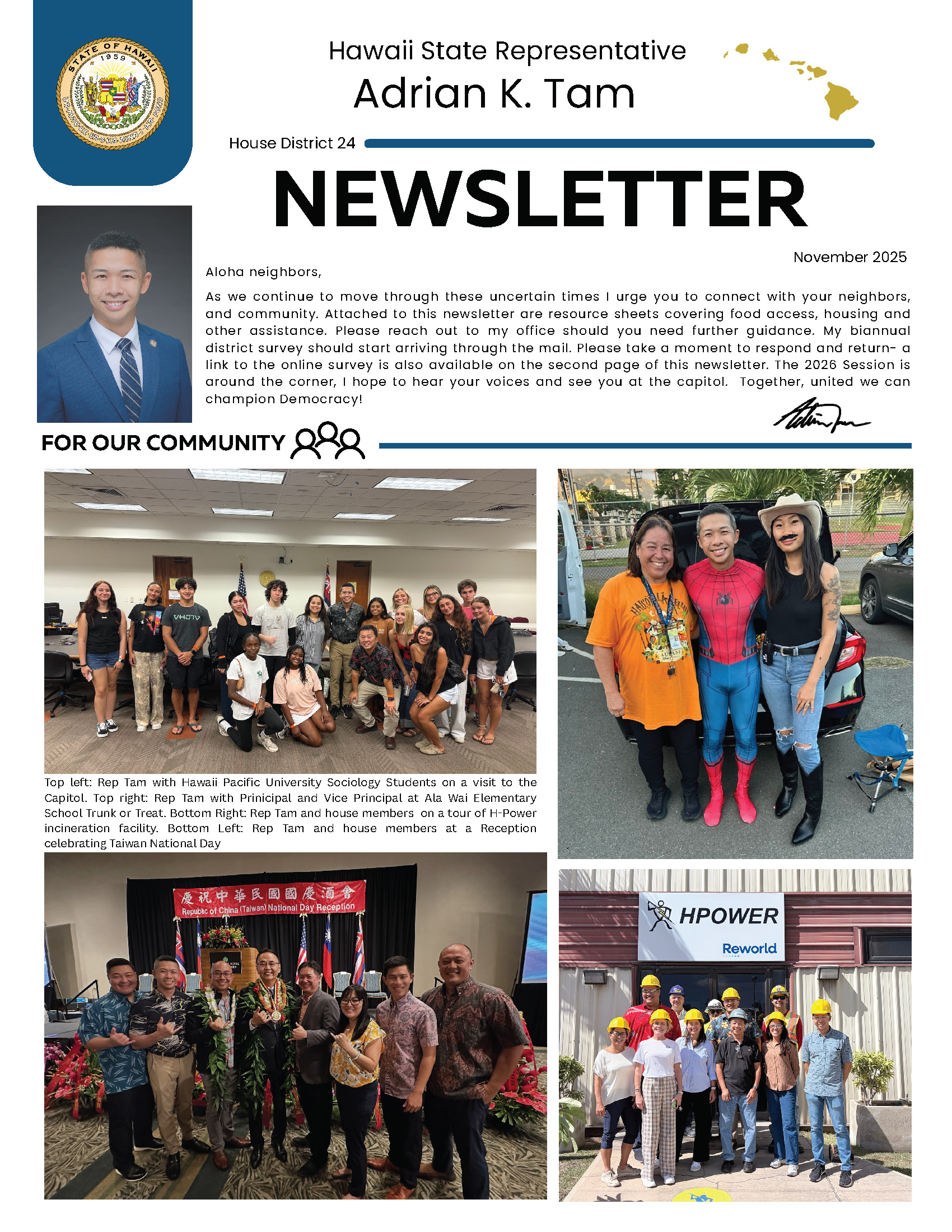 Page 1 of 2 2025 November newsletter
